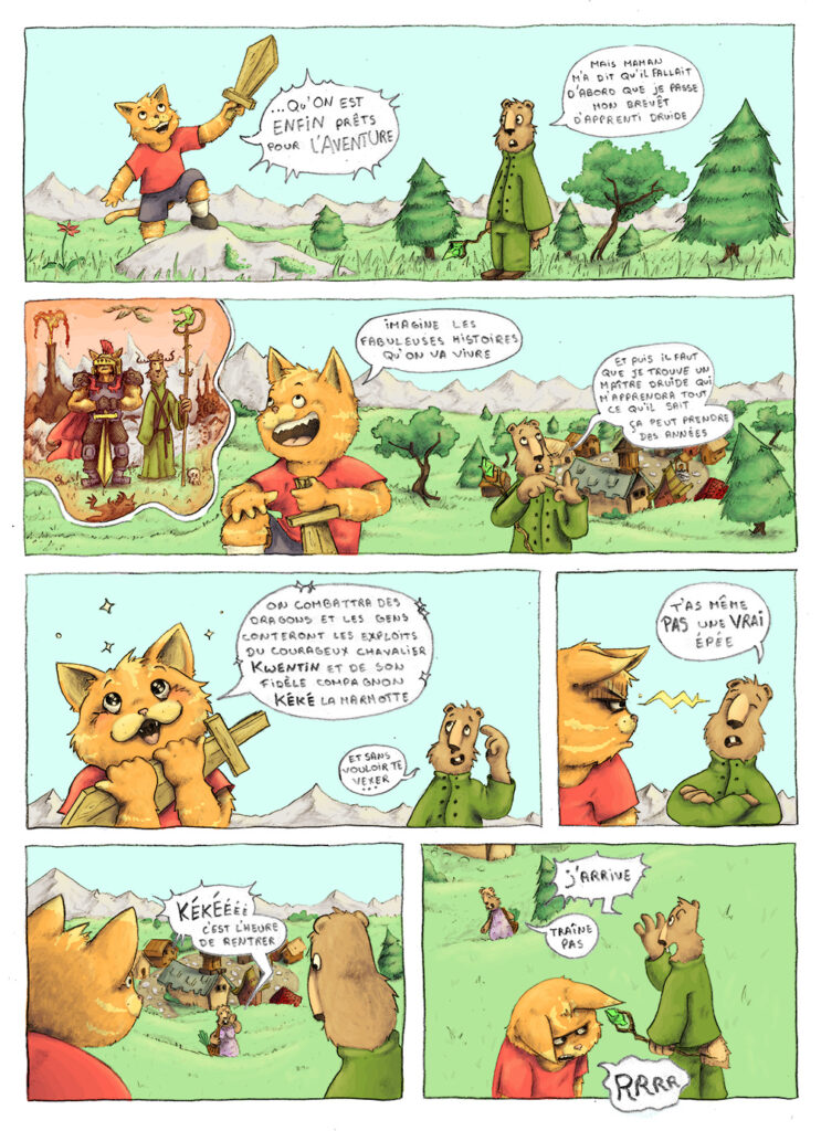 Chavalier Kwentin page 03 par Yakabee